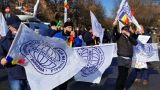 От шахтёров до полицейских — в Бухаресте протестуют против нового пенсионного закона