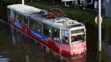 В Краснодаре из-за ливня встали трамваи и тролейбусы