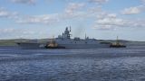 После кругосветного плавания отряд кораблей ВМФ России прибыл в Североморск