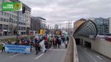 Немцы вышли с российскими флагами, протестуя против поставок оружия Киеву