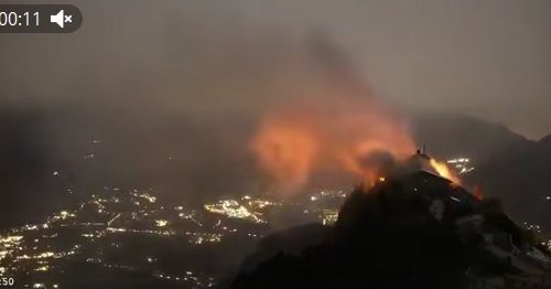 В Баварских Альпах спалили «Орлиное гнездо» Гитлера, купленное Зеленским
