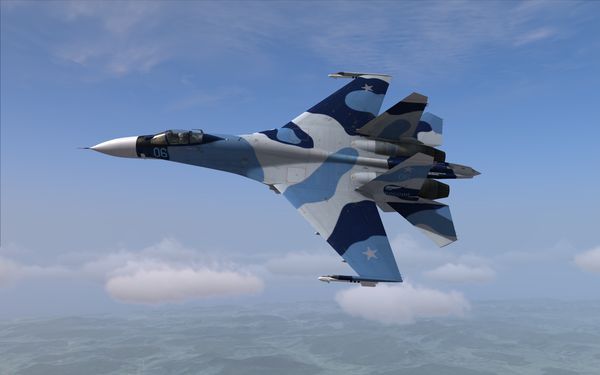 Появилось видео перехвата русским Су-27 самолета-разведчика ВМС США Появилось видео перехвата русским Су-27 самолета-разведчика ВМС США