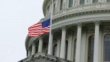 Flags were lowered over the U.S. Capitol