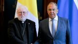 Поговорили: Лавров встретился с главой дипслужбы Ватикана Галлахером