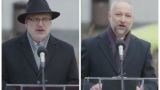 В Риге протестующие освистали президента Латвии и главу Минюста