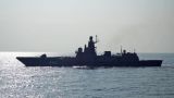 Фрегат Северного флота выполнил учебную стрельбу крылатой ракетой в Баренцевом море