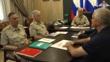 Министр обороны побывал в командном пункте Черноморского флота с инспекцией
