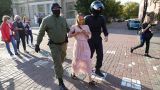 В Минске снова незаконный «женский марш», милиция снова задерживает