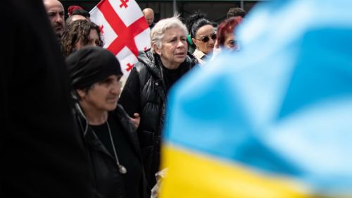 The bodies of Georgian militants killed on the Ukraine, delivered to Tbilisi