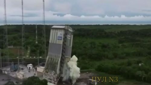На европейском космодроме Куру взорвали стартовую площадку российской ракеты «Союз»