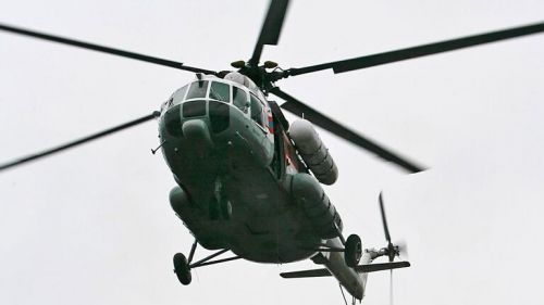 In Poland there was a panic because of the Russian military helicopter