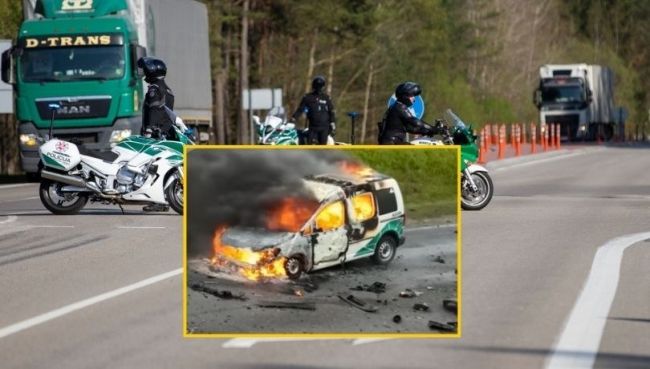 Погоня, перестрелка и взрывы на границе Литвы и Польши